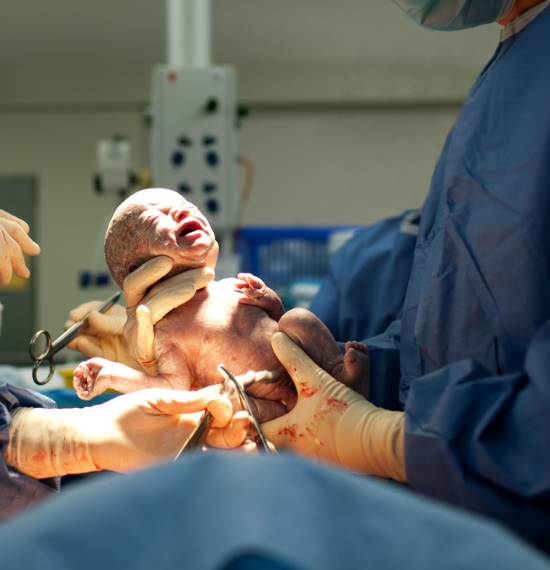 Normal delivery consultation with an obstetrician
